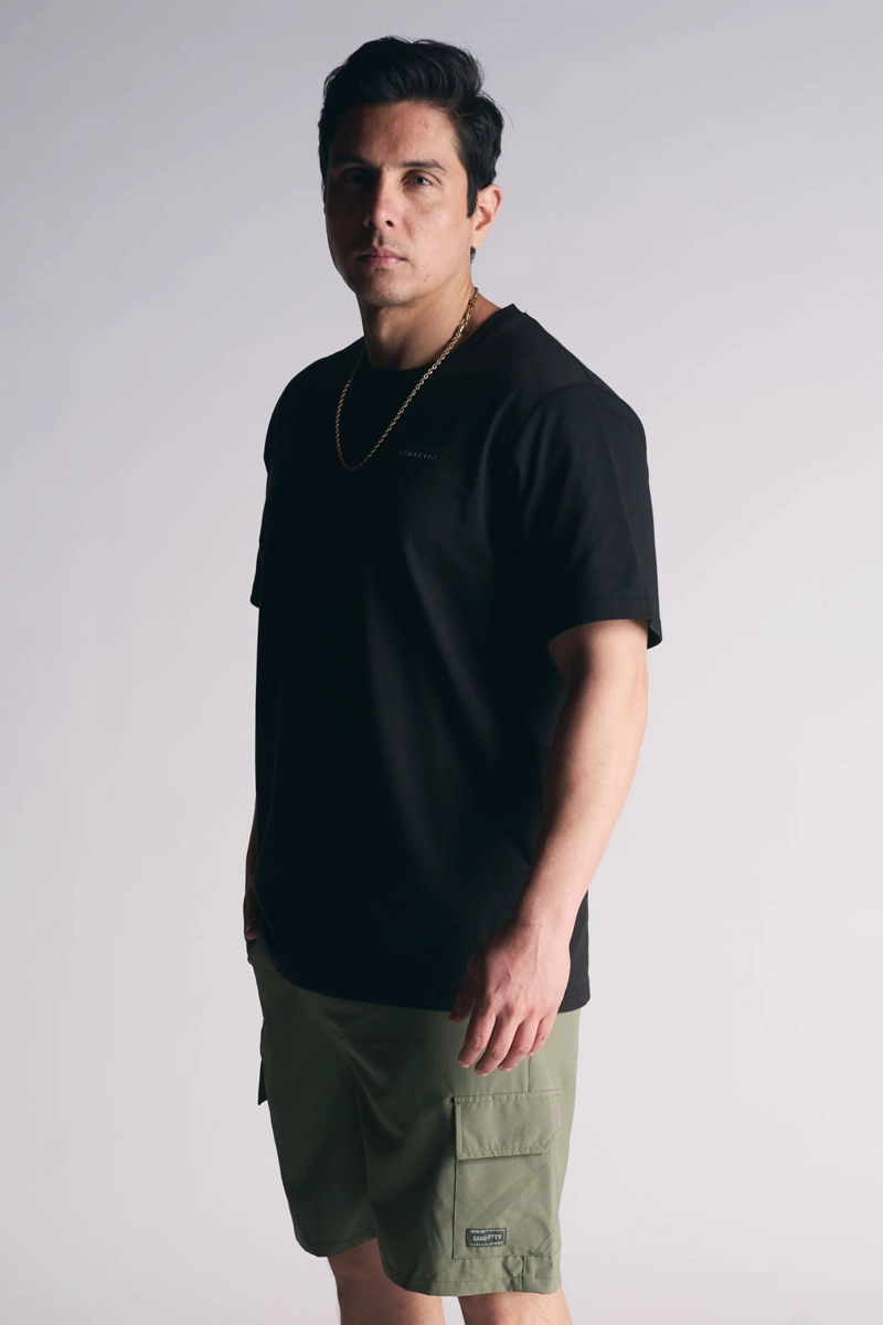 POLERA MC BASICA ESSENTIAL NEGRO - 5