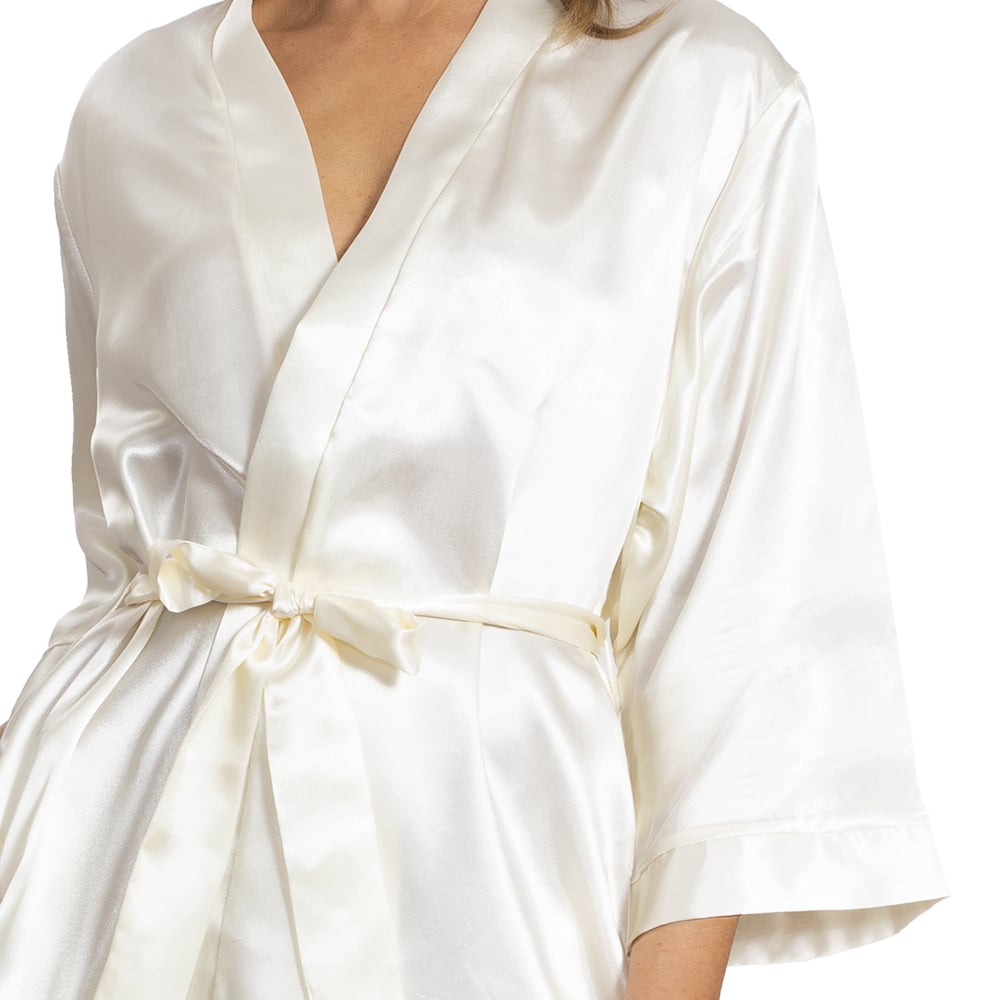BATA MUJER MON AMOUR 242922 SATIN KIMONO IVORY - 2