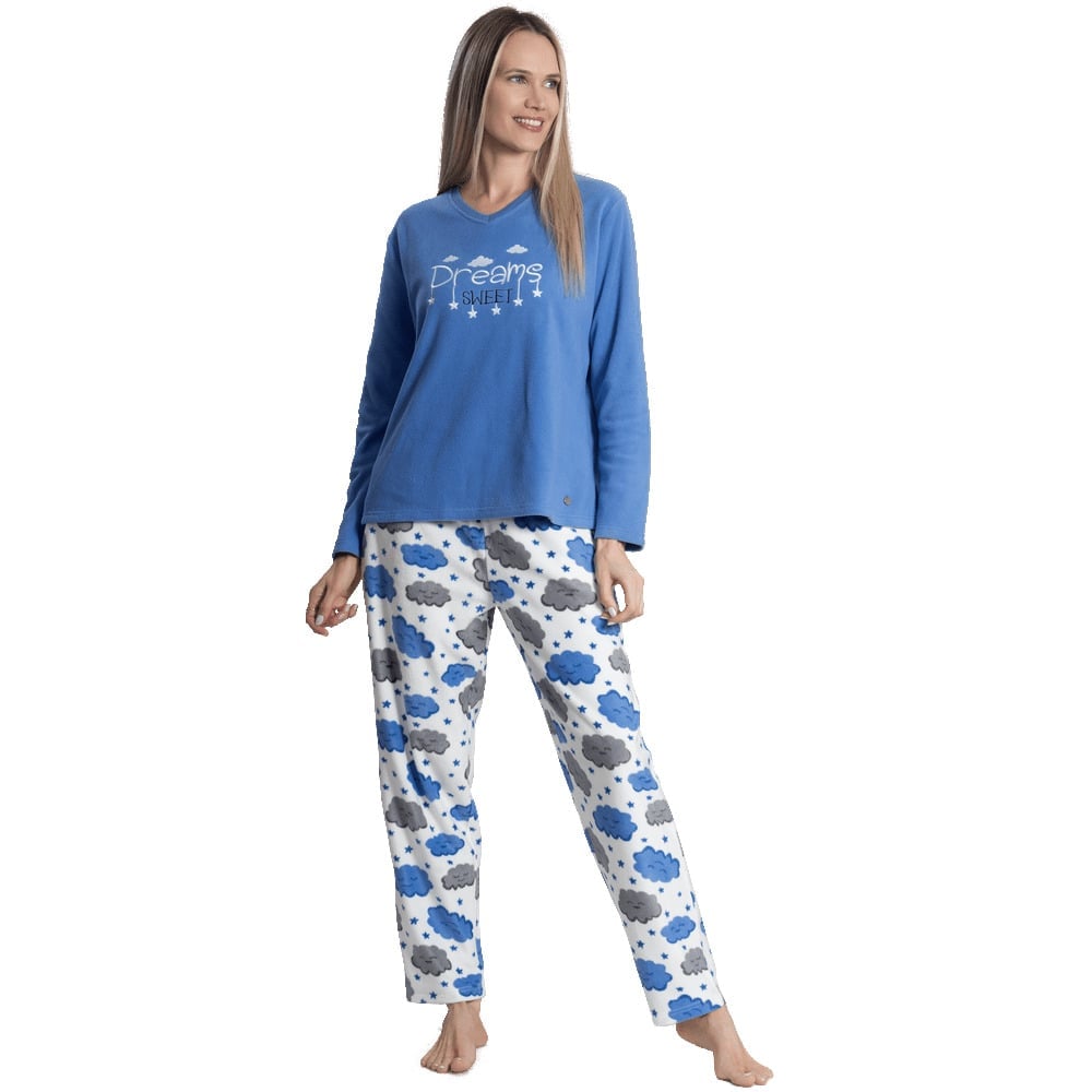 PIJAMA MICROPOLAR CON BORDADO SWEET DREAMS 251542 - 1