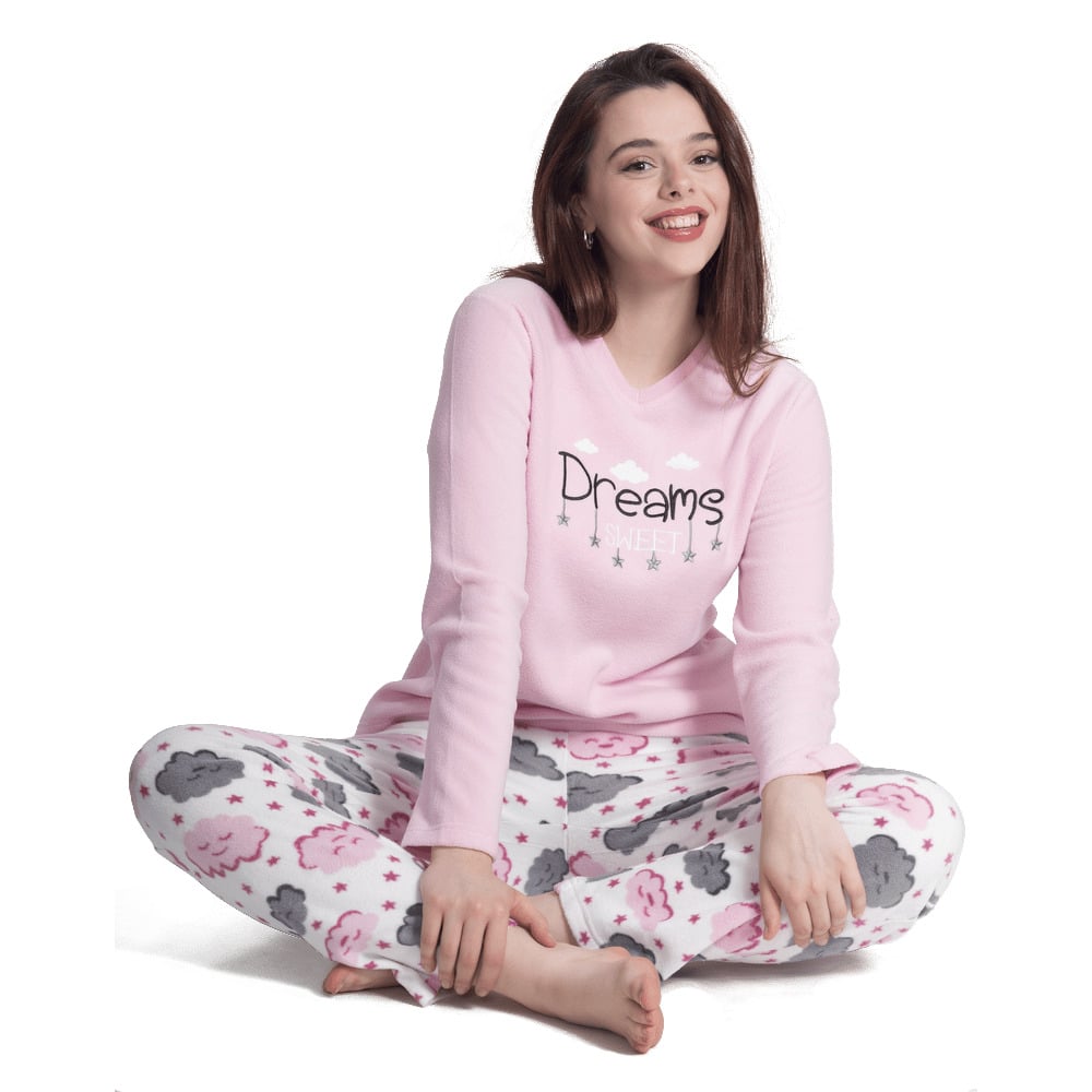 PIJAMA MICROPOLAR CON BORDADO SWEET DREAMS 251542 - 2