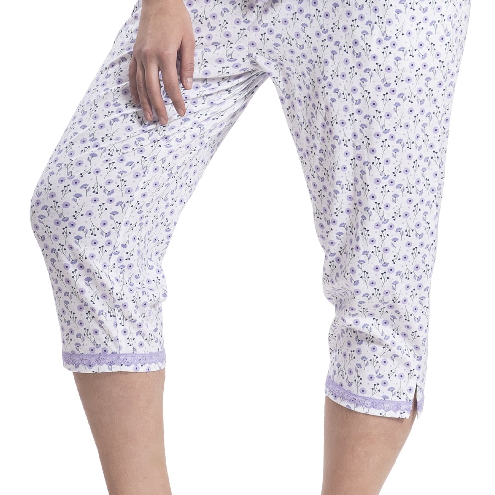 PIJAMA DE ALGODON CON ESTAMPADO Y ABOTONADO 252581 - 3