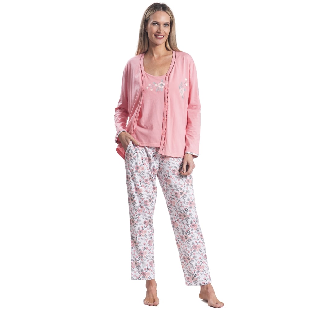 PIJAMA ALGODON 3 PIEZAS CON POLERA PABILO 252582 - 1