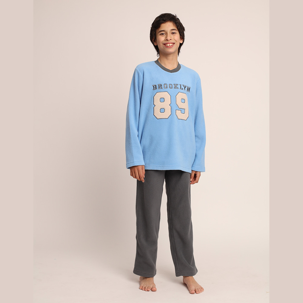 PIJAMA MICROPOLAR CON BORDADO 'WILDERNESS' 261676G - 2