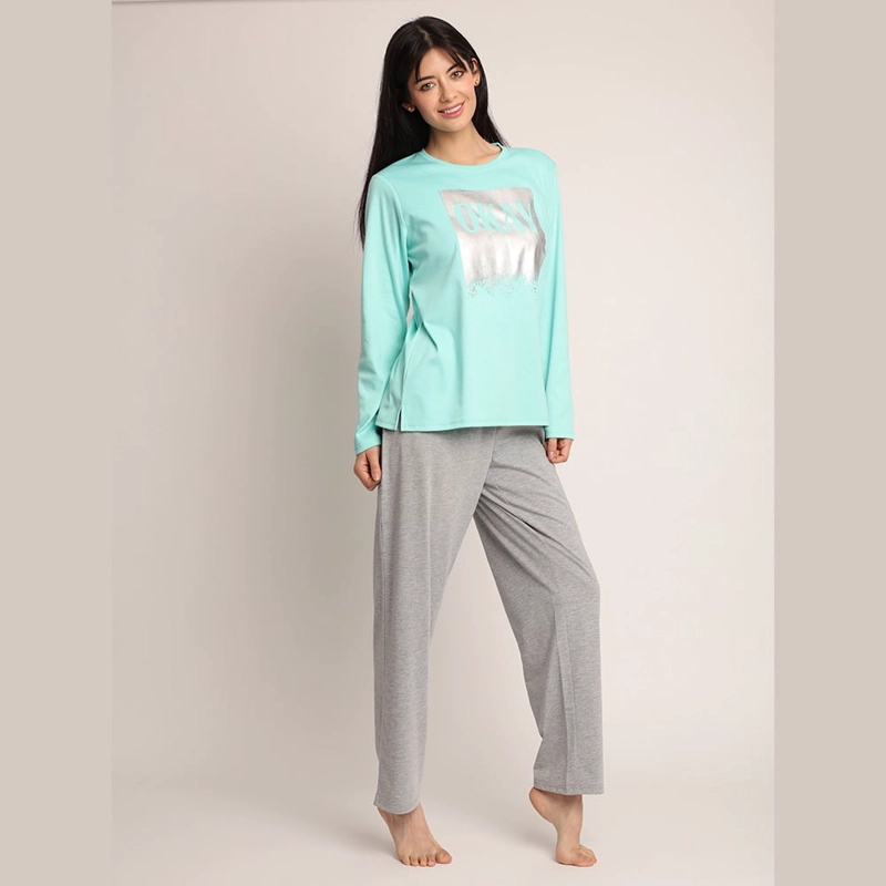 PIJAMA ALGODON CON FOLIA PLATEADA 261502 - 2