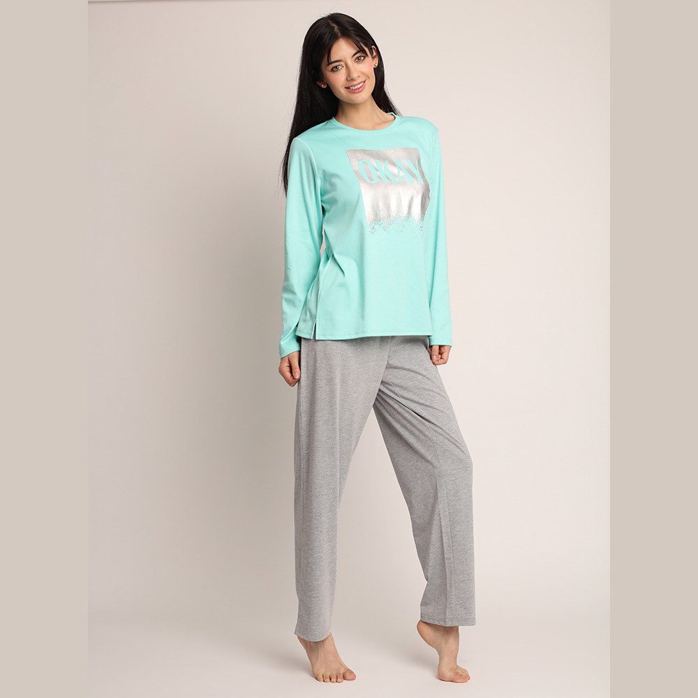 PIJAMA ALGODON CON FOLIA PLATEADA 261502 - 2