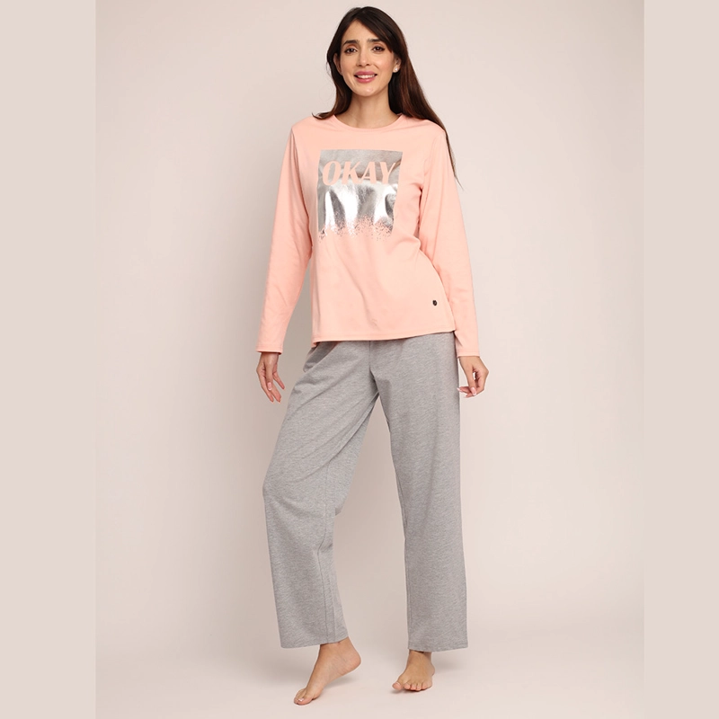 PIJAMA ALGODON CON FOLIA PLATEADA 261502 - 2