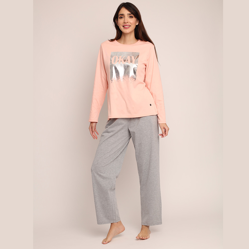 PIJAMA ALGODON CON FOLIA PLATEADA 261502 - 2