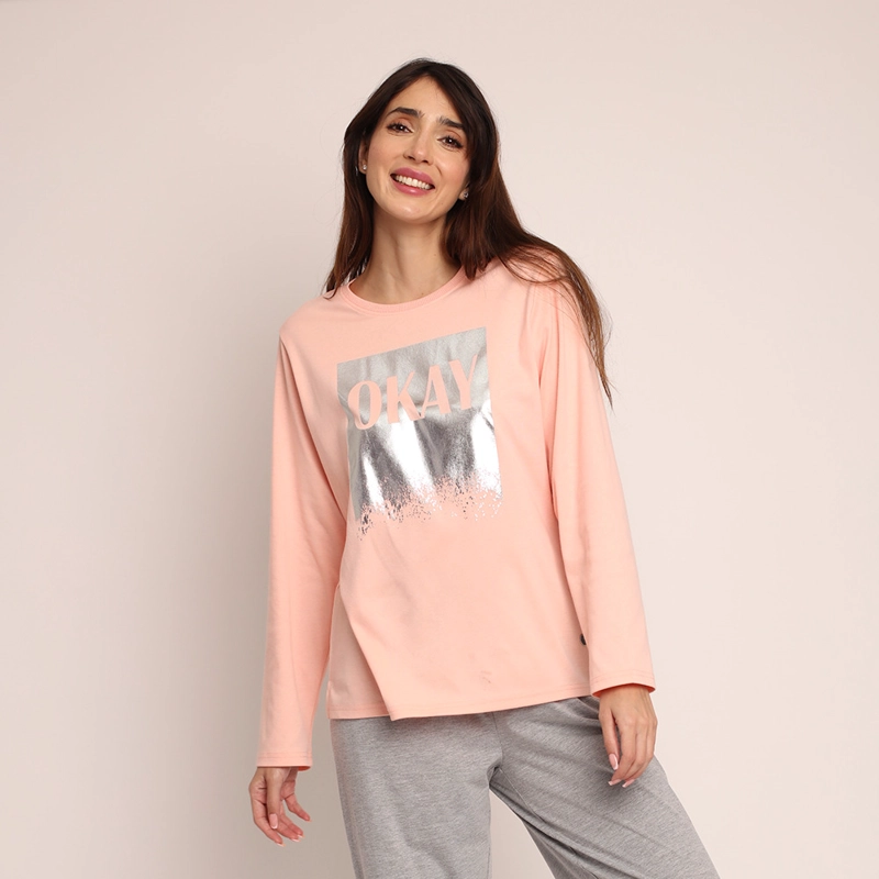 PIJAMA ALGODON CON FOLIA PLATEADA 261502 - 3