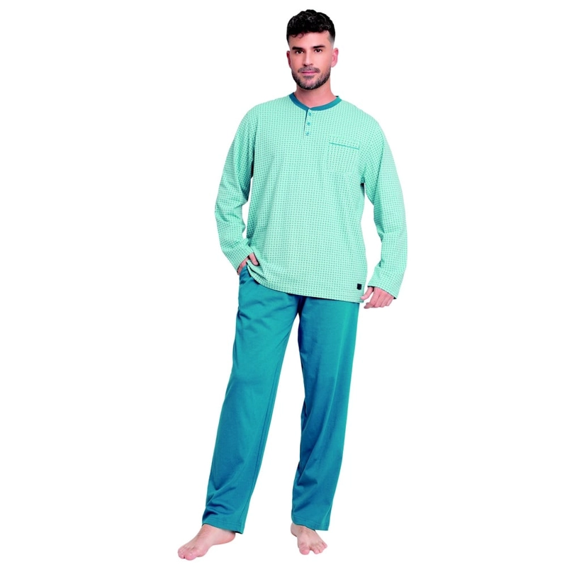 PIJAMA ALGODON ESTAMPADO CRUZ ABOTONADO 2612073 - 1