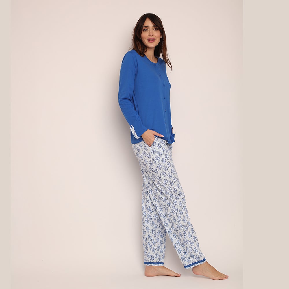 PIJAMA ALGODON ABOTONADO 261513 - 1