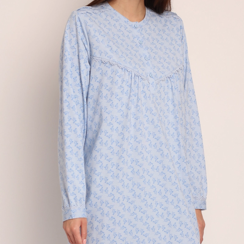 CAMISA ALGODON ESTAMPADO CON MACRAME 261132 - 3