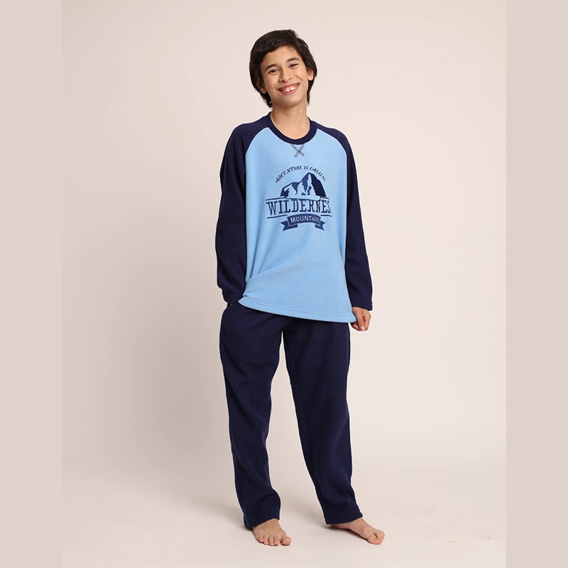 PIJAMA MICROPOLAR CON BORDADO 'WILDERNESS' 261676P - 1