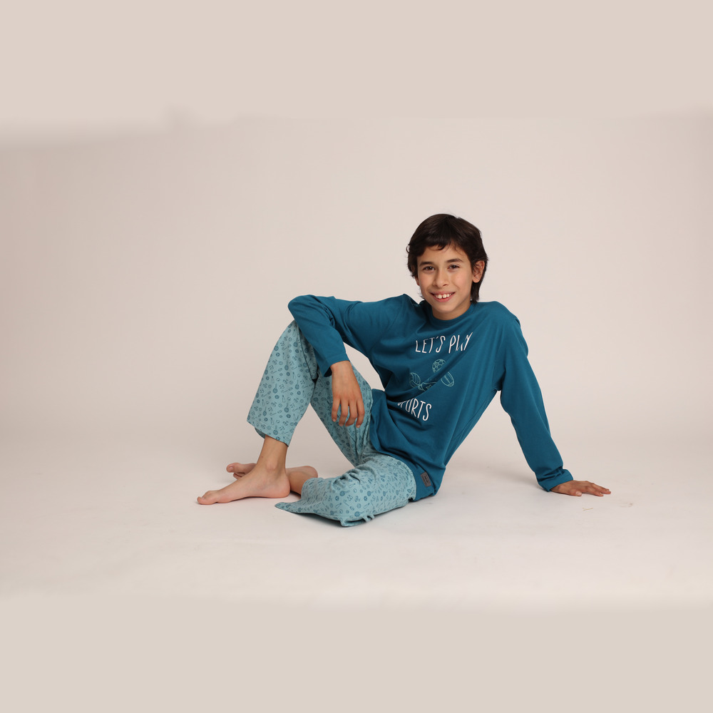 PIJAMA ALGODON CON ESTAMPADO 'LET´S PLAY SPORTS' 261671P - 4