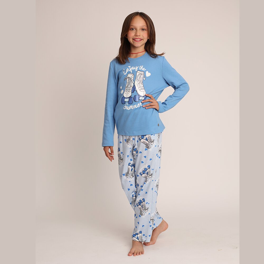 PIJAMA ALGODON ESTAMPADO PATINES 261604P - 1