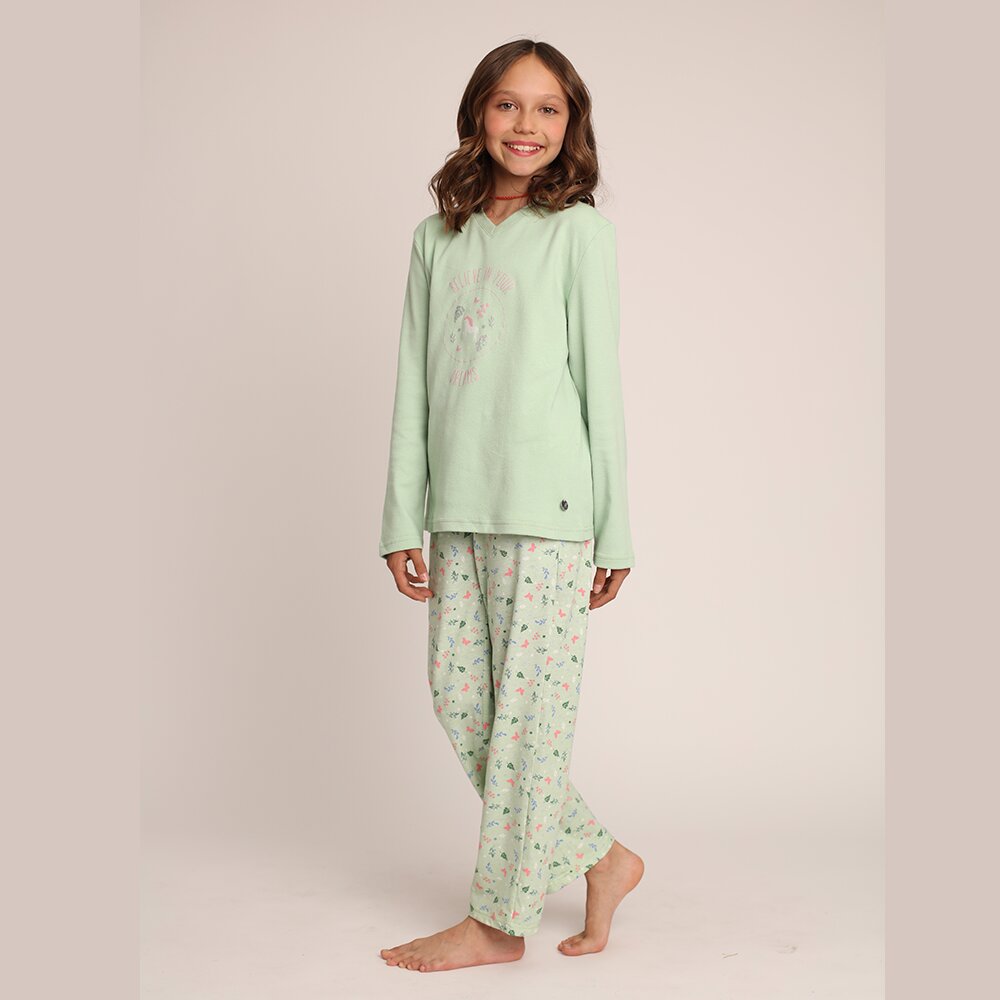 PIJAMA ALGODON ESTAMPADO UNICORNIO 261605P - 2