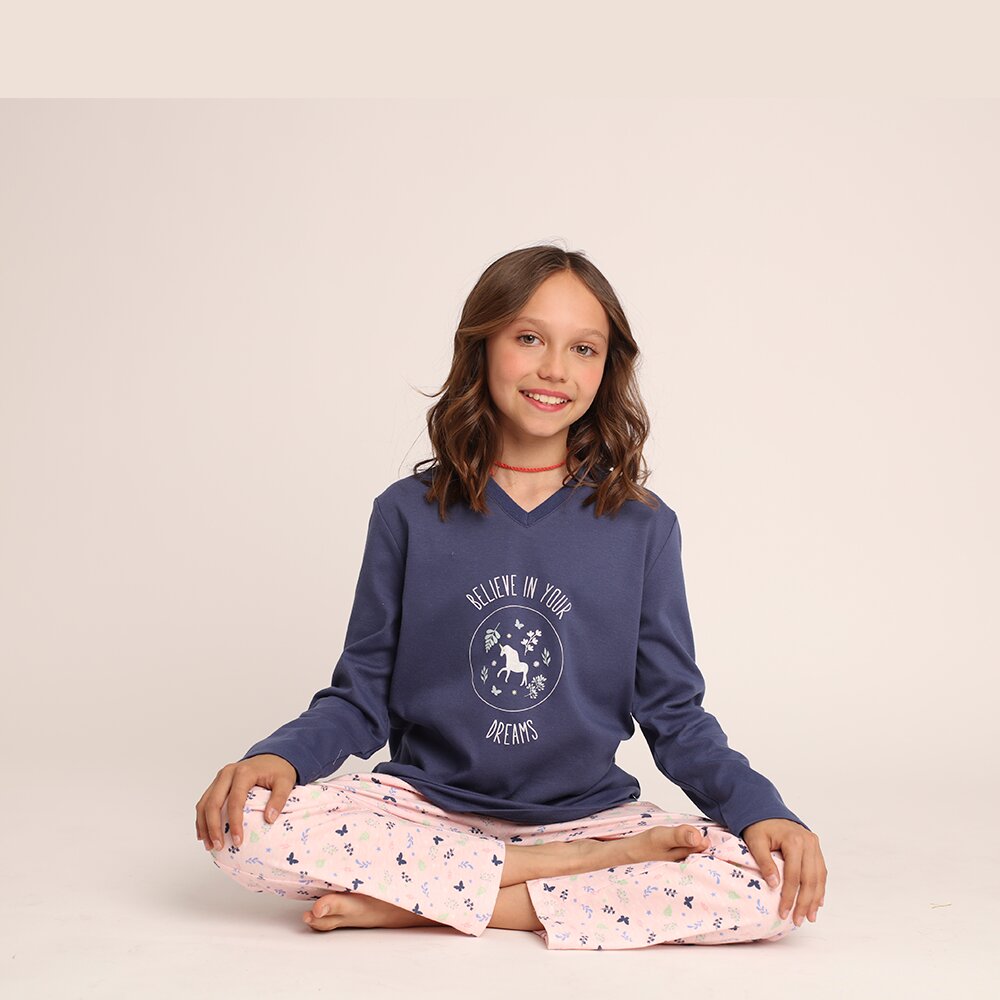 PIJAMA ALGODON ESTAMPADO UNICORNIO 261605P - 3