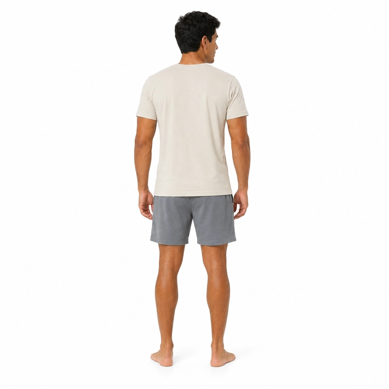 PIJAMA ALGODON POLERA CON ESTAMPADO Y SHORT 2622081 - 3