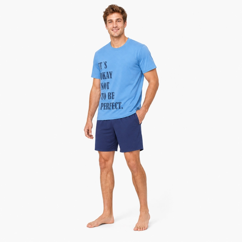 PIJAMA ALGODON POLERA CON ESTAMPADO Y SHORT 2622081 - 4