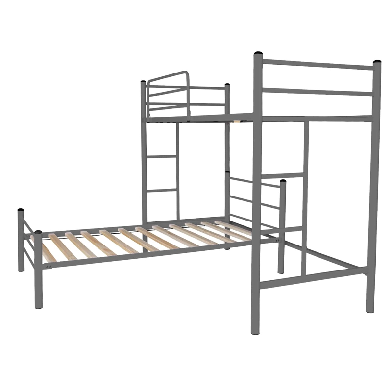 CAMA FUTONES Y MUEBLES ALTA ACERO GRAFITO + BAJA 1 PLAZA - 1