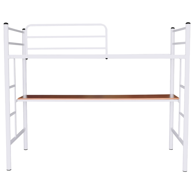 CAMA FUTONES Y MUEBLES ALTA ESCRITORIO 1.5 PLAZAS ACERO BLANCO - 1