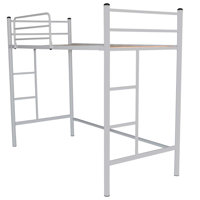CAMA FUTONES Y MUEBLES ALTA PLATA 1 PLAZA ACERO PLATEADO - 1