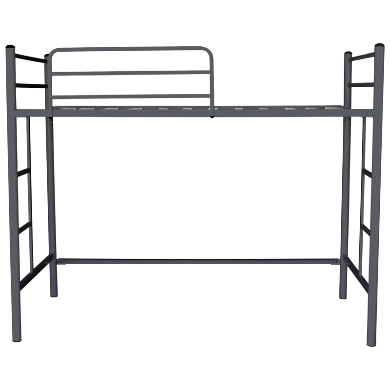 CAMA FUTONES Y MUEBLES ALTA 1.5 PLAZAS ACERO GRAFITO - 1