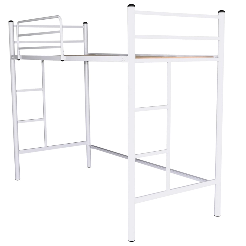 CAMA FUTONES Y MUEBLES ALTA 1 PLAZA ACERO BLANCO - 1