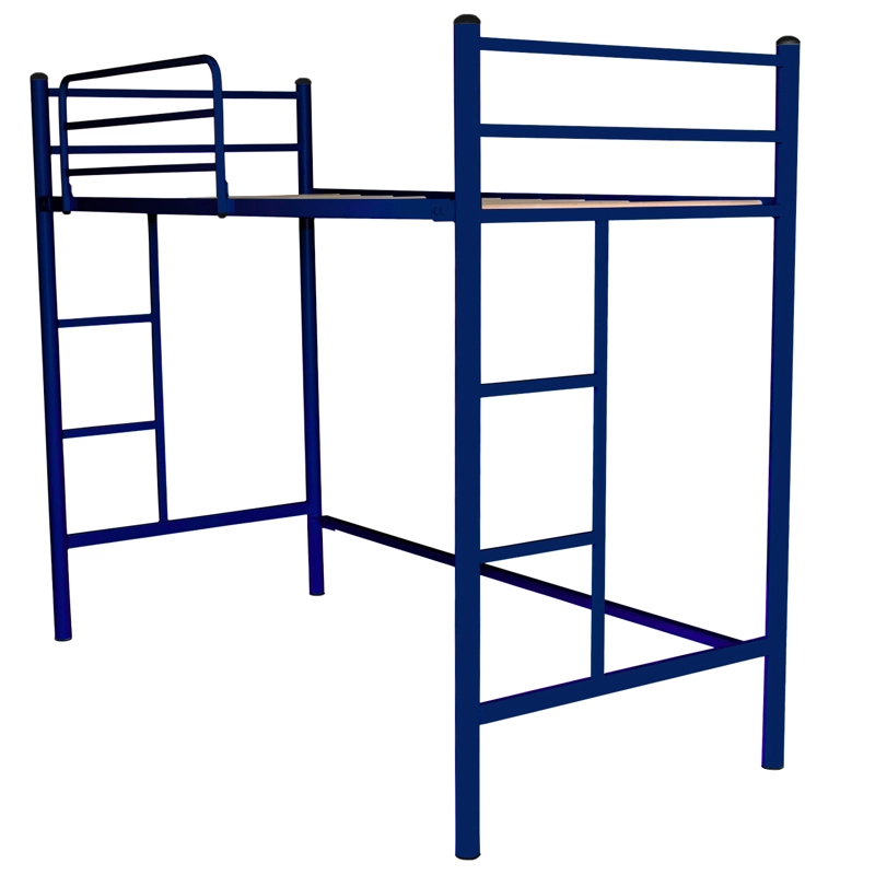 CAMA FUTONES Y MUEBLES ALTA 1 PLAZA ACERO AZUL - 1