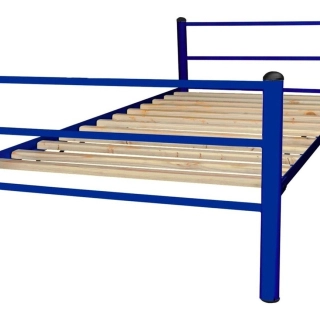 CAMA FUTONES Y MUEBLES ECONÓMICA 1 PLAZA AZUL - 1