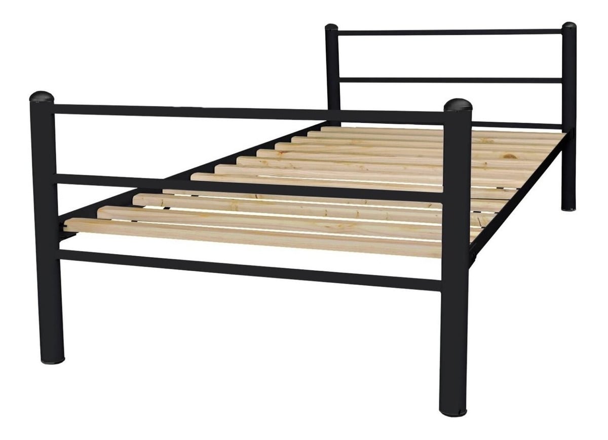 CAMA ECONÓMICA 1.5 PLAZA NEGRO - 1