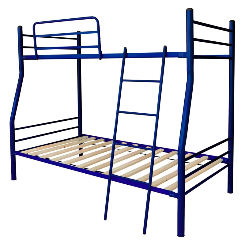 CAMAROTE FUTONES Y MUEBLES 1 PLAZA 1.5 PLAZAS ACERO AZUL - 1