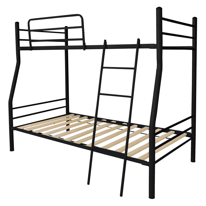CAMAROTE FUTONES Y MUEBLES 1 PLAZA 1.5 PLAZAS ACERO NEGRO - 1