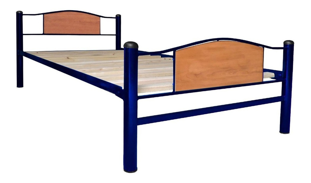 CAMA CHILD METÁLICA 1.5 PLAZA AZUL - 1