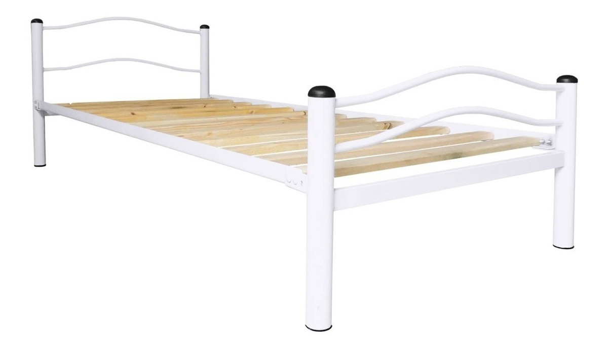 CAMA WIND METÁLICA 1.5 PLAZA BLANCO - 1