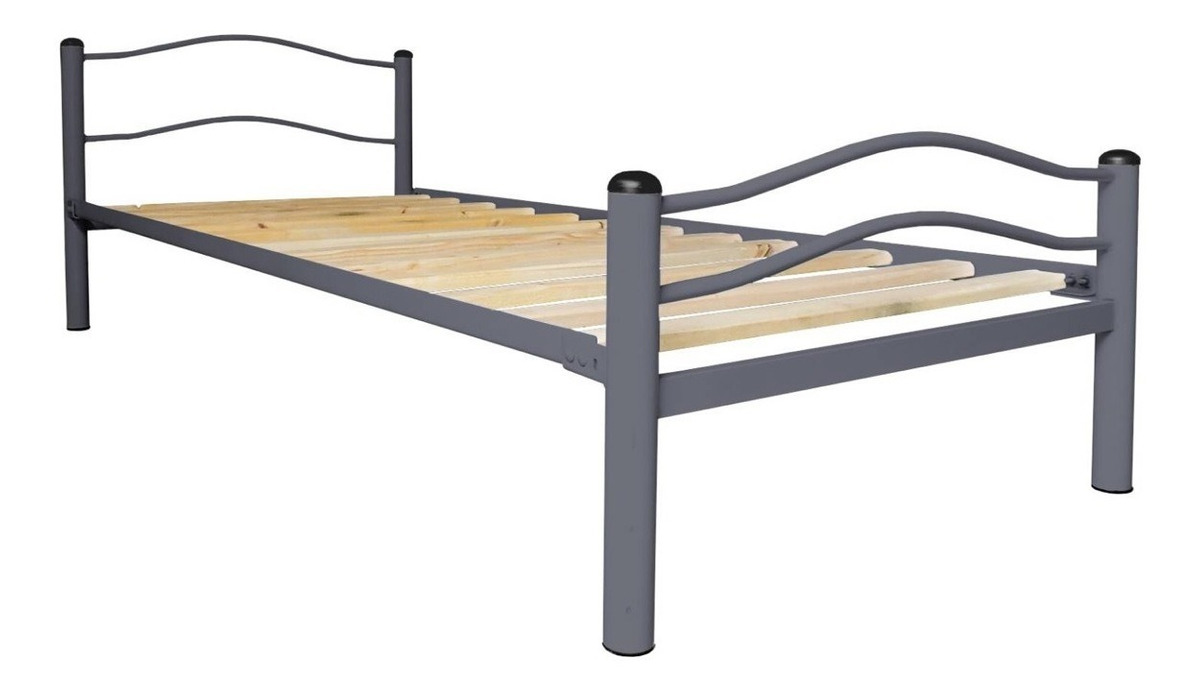CAMA WIND METÁLICA 1.5 PLAZA GRAFITO - 1