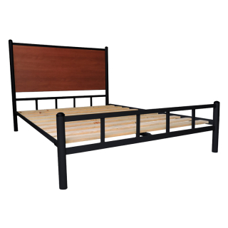 CAMA METÁLICA 2 PLAZAS NEGRO - 1