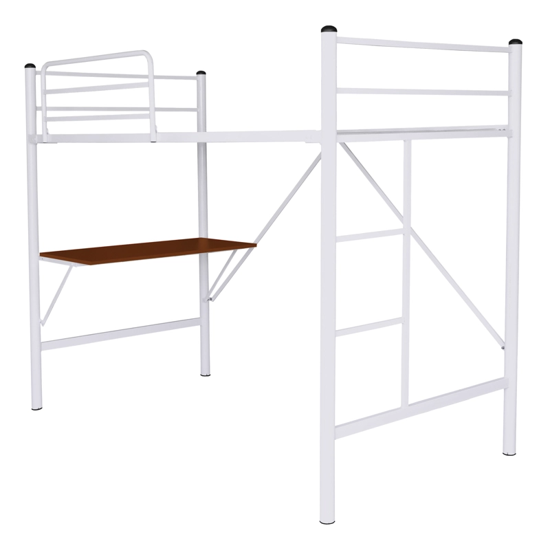CAMA FUTONES Y MUEBLES ALTA ESCRITORIO 1 PLAZA ACERO BLANCO - 1