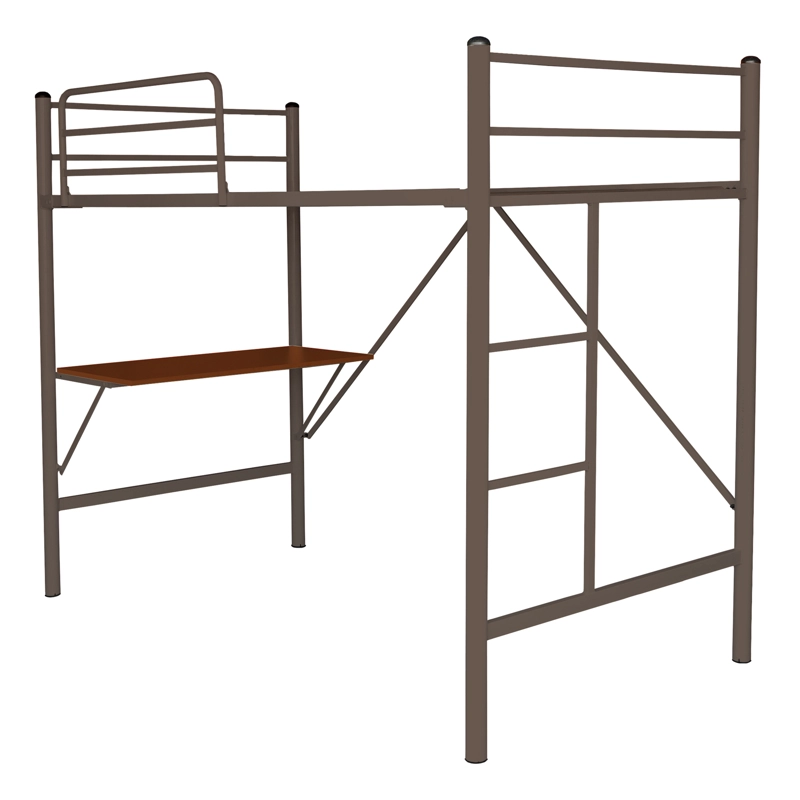 CAMA FUTONES Y MUEBLES ALTA ESCRITORIO 1.5 PLAZAS ACERO CASTANIO BALMES - 1