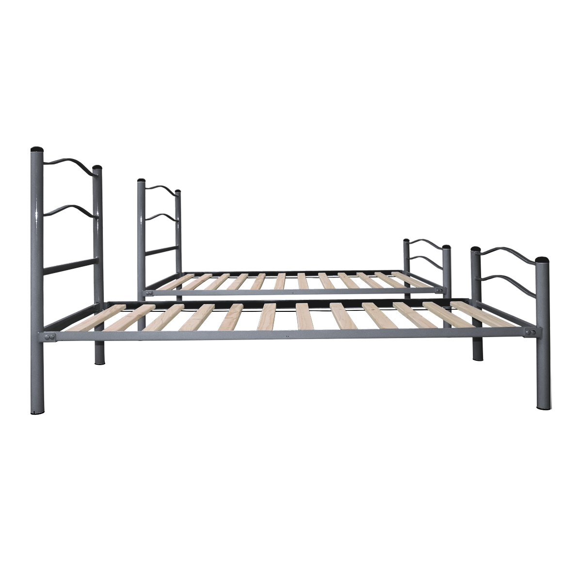 CAMAROTE FUTONES Y MUEBLES NEW DESMONTABLE CENIZA 1 PLAZA ACERO GRIS PARDO - 4