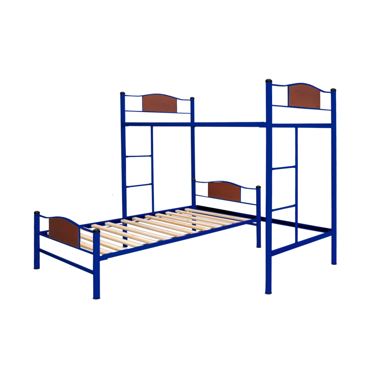 CAMA FUTONES Y MUEBLES ALTA ACERO AZUL + BAJA CHILD 1 PLAZA - 1