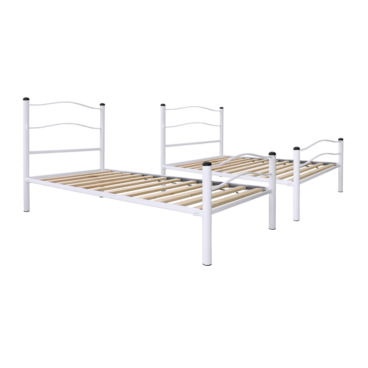 CAMAROTE FUTONES Y MUEBLES NEW DESMONTABLE 1 PLAZA ACERO BLANCO - 2