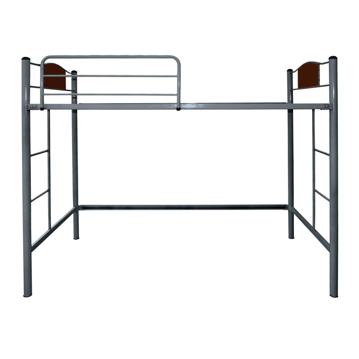 CAMA FUTONES Y MUEBLES ALTA CHILD CENIZA 1.5 PLAZAS ACERO GRIS PARDO - 1