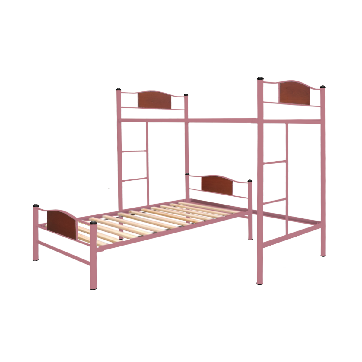 CAMA FUTONES Y MUEBLES ALTA ACERO ROSADO + BAJA CHILD 1.5 PLAZA - 2