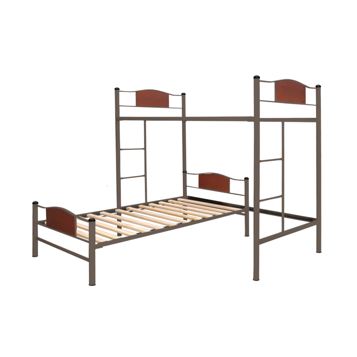 CAMA FUTONES Y MUEBLES ALTA ACERO CAMEL + BAJA CHILD 1 PLAZA CASTAÑO - 1