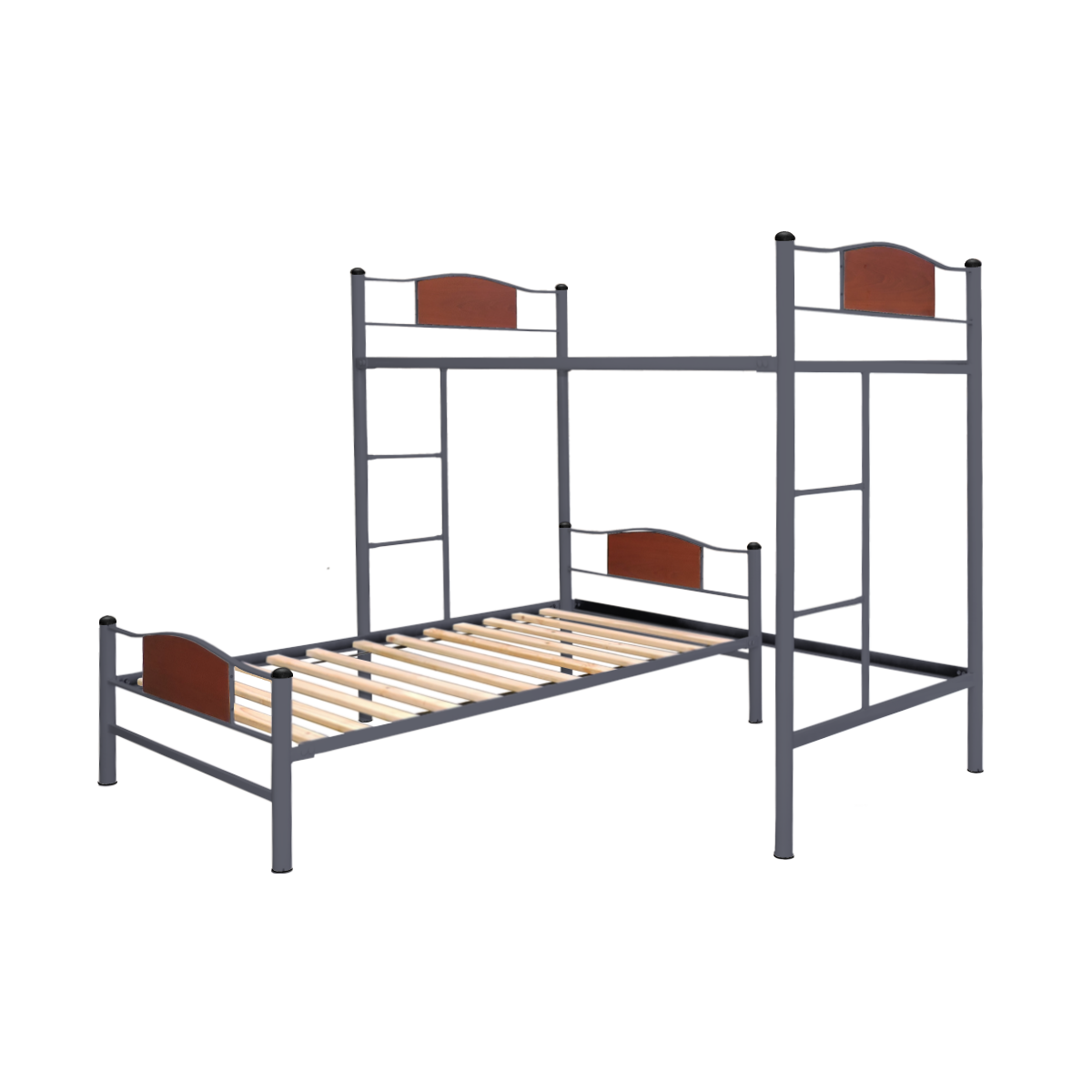 CAMA FUTONES Y MUEBLES ALTA ACERO GRAFITO + BAJA CHILD 1.5 PLAZA - 2