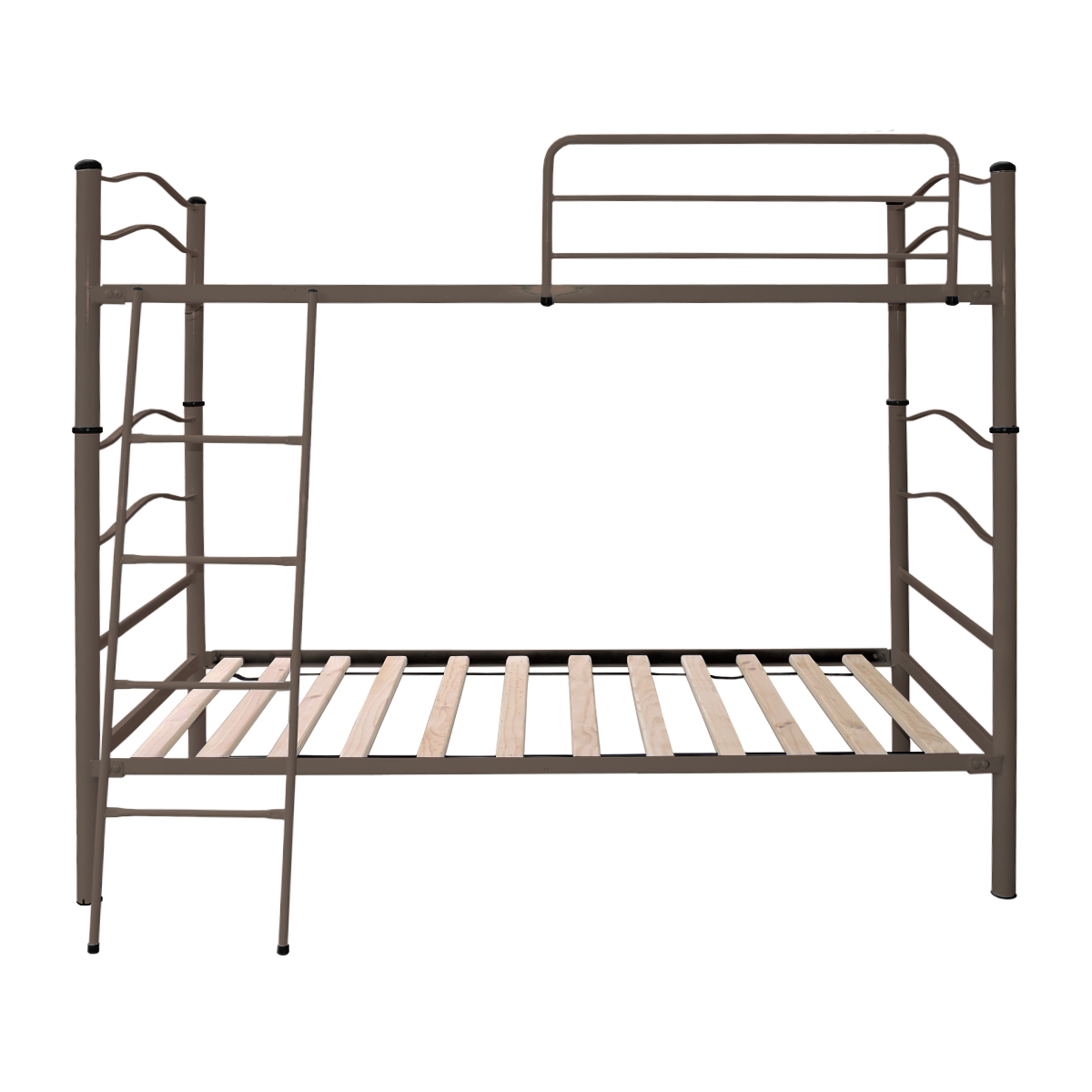 CAMAROTE FUTONES Y MUEBLES NEW DESMONTABLE CASTAÑO 1.5 PLAZAS ACERO CAMEL - 1