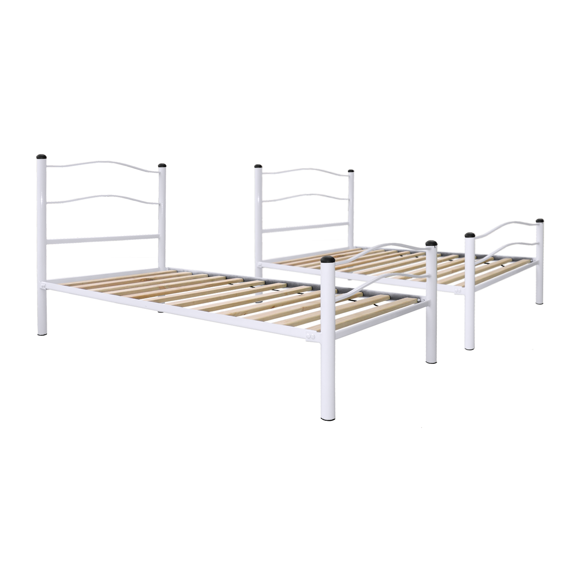 CAMAROTE FUTONES Y MUEBLES NEW DESMONTABLE 1.5 PLAZAS ACERO BLANCO - 2