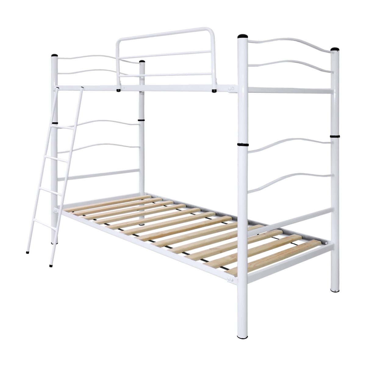 CAMAROTE FUTONES Y MUEBLES NEW DESMONTABLE 1.5 PLAZAS ACERO BLANCO - 3