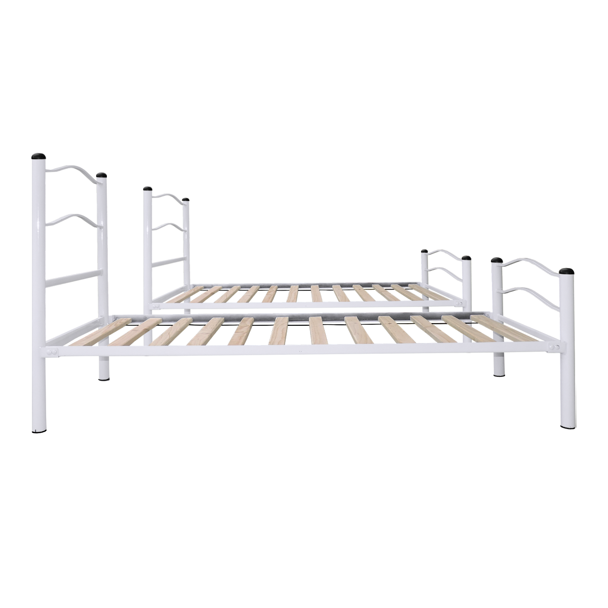 CAMAROTE FUTONES Y MUEBLES NEW DESMONTABLE 1.5 PLAZAS ACERO BLANCO - 4
