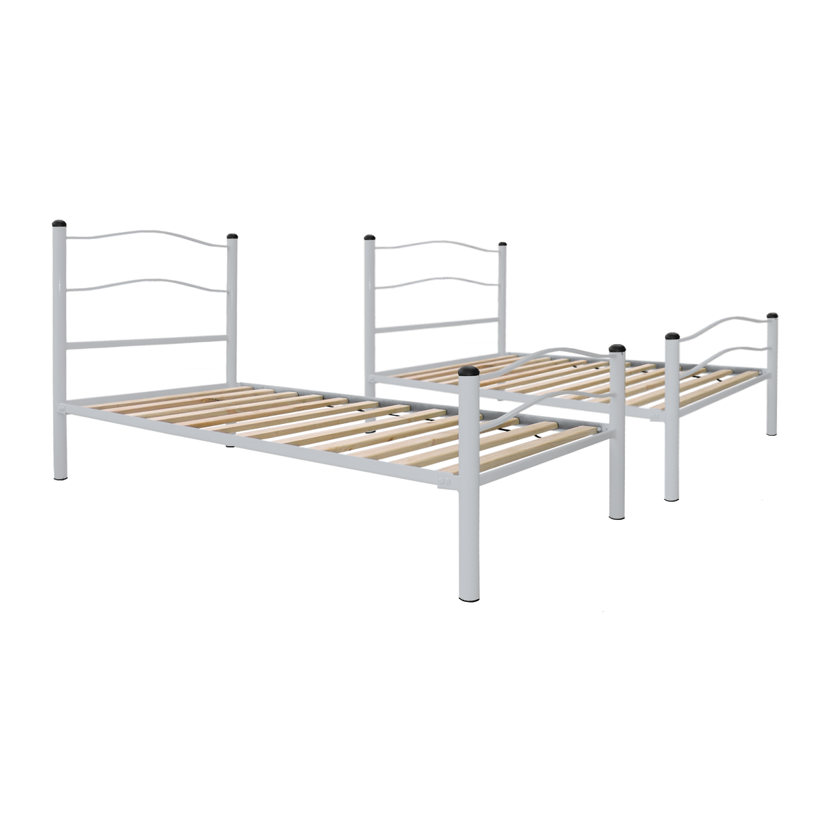 CAMAROTE FUTONES Y MUEBLES NEW DESMONTABLE 1.5 PLAZAS ACERO PLATA - 2